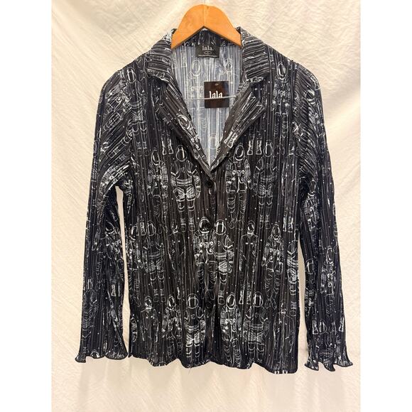 Dressed In LALA NEW Interstellar Astronauts LS Shirt & Pants Plissé Set Small - Picture 6 of 8